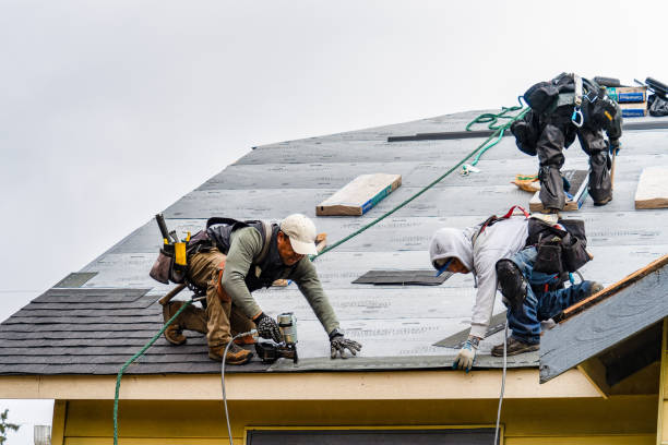 Professional Gutter Installation technician working in Zelienople, PA